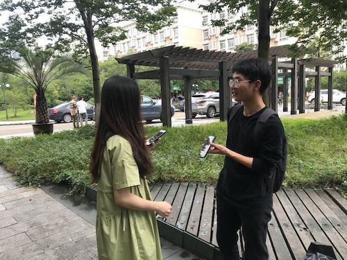七月九日 澳门银河
“垃圾分类推进方案”调查小分队 采访路人
